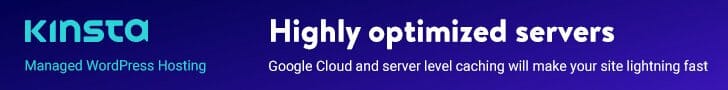 Kinsta web hosting banner ad